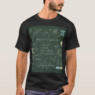 Physik Mathe Tafel Gleichungen T-Shirt STEM