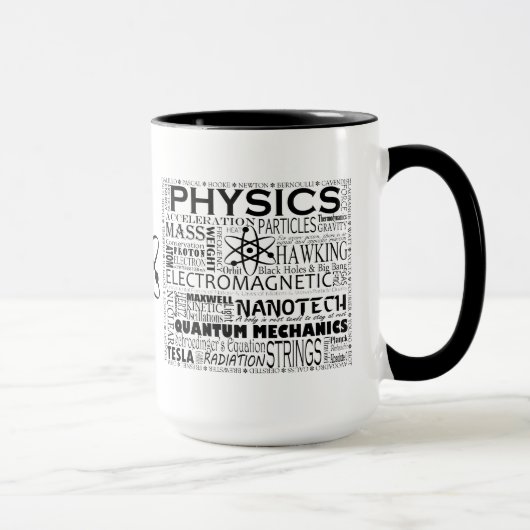 Physik mit einer Atom-Tasse Tasse (Rechts)
