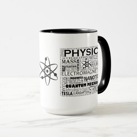Physik mit einer Atom-Tasse Tasse (VorderseiteRechts)
