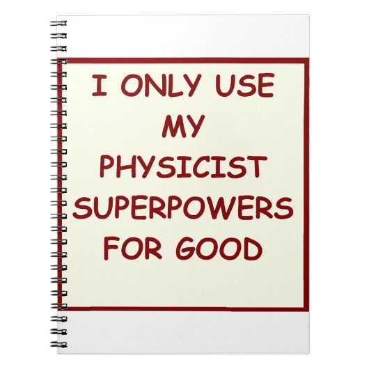 Physik Notizblock (Vorderseite)