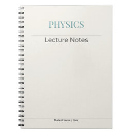 Physik Notizbuch – Minimale Akademische Edition Notizblock