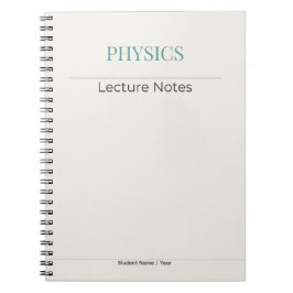 Physik Notizbuch – Minimale Akademische Edition Notizblock