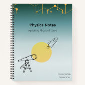 Physik-Notizbuch Notizblock (Vorderseite)