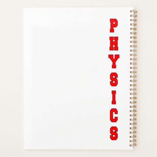 Physik Planer (Rückseite)