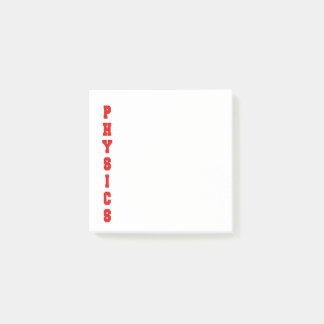 Physik Post-it Klebezettel