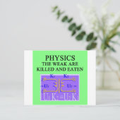 PHYSIK POSTKARTE (Stehend Vorderseite)