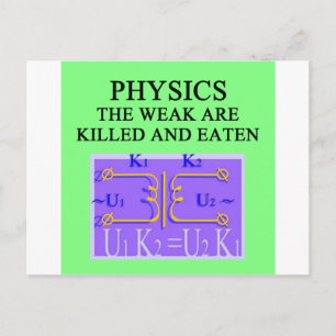 PHYSIK POSTKARTE