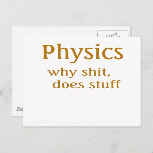 Physik Postkarte (Vorne/Hinten)