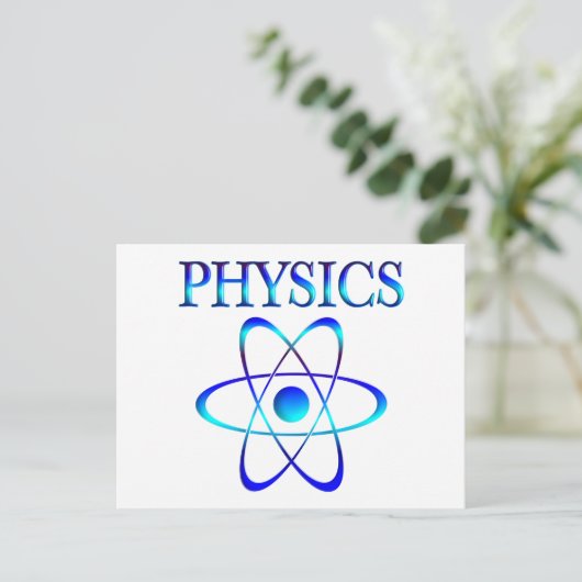 Physik Postkarte (Stehend Vorderseite)