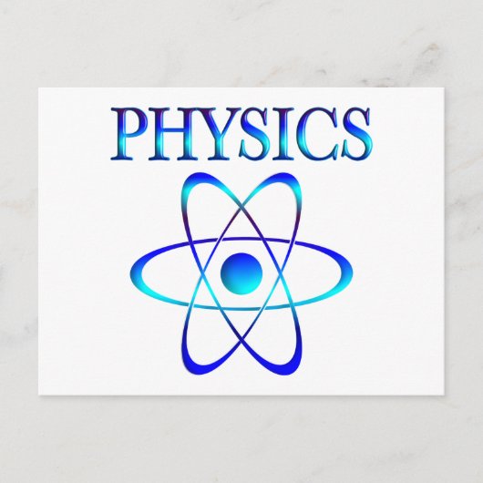 Physik Postkarte (Vorderseite)