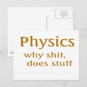 Physik Postkarte (Vorne/Hinten)