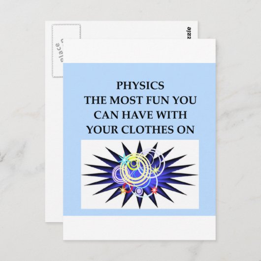 PHYSIK POSTKARTE (Vorne/Hinten)