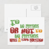Physik Postkarte (Vorne/Hinten)