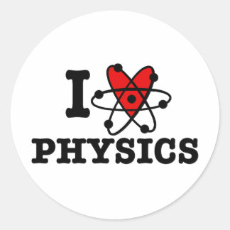 Physik Runder Aufkleber