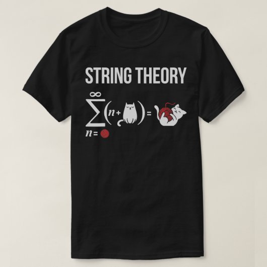 Physik Student Science String Theory T-Shirt (Design vorne)