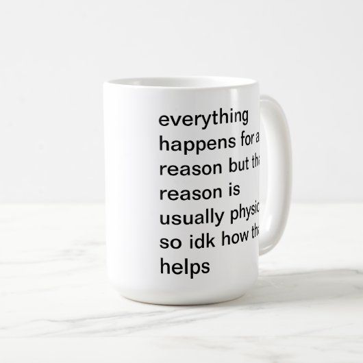 Physik-Tasse Kaffeetasse (VorderseiteRechts)