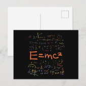 Physik- und Mathe-Formeln EMC2 Postkarte (Vorne/Hinten)