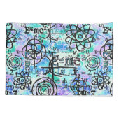 Physik-und Mathe-Symbole, Monogramm-Aussenseiter Kissenbezug (Rückseite)