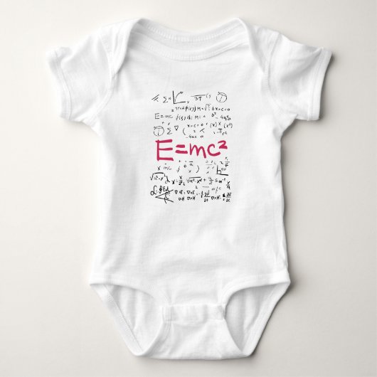 Physik und Mathematik Formeln EMC2 Baby Strampler (Vorderseite)