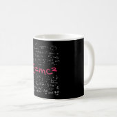Physik und Mathematik Formeln EMC2 Kaffeetasse (VorderseiteRechts)