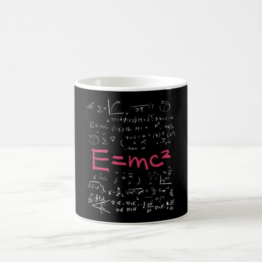 Physik und Mathematik Formeln EMC2 Kaffeetasse (Mittel)