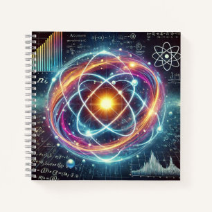 Physik- und Mathematik-Fusionsdesign Notizblock