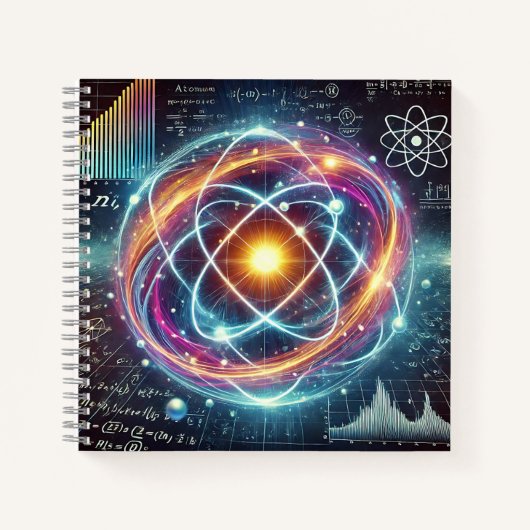 Physik- und Mathematik-Fusionsdesign Notizblock (Vorderseite)