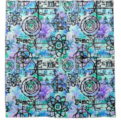 Physik- und Mathematik-Symbole für Geeks-Duschvorh Duschvorhang (Vorderseite)