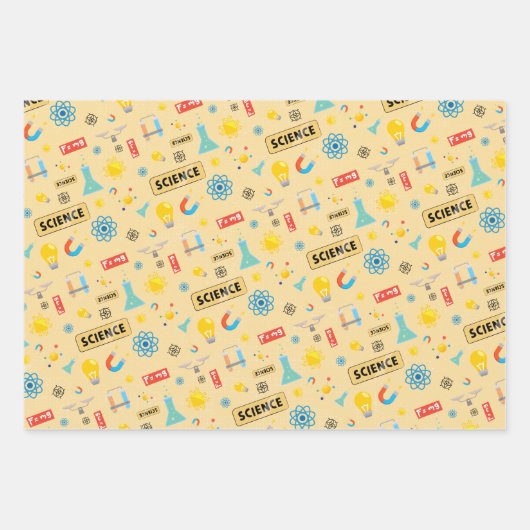 Physik und Wissenschaft Geschenkpapier Set (Vorderseite)