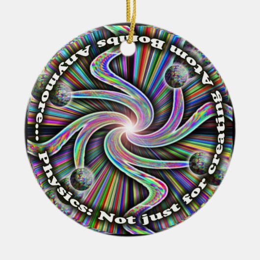 Physik-Verzierung Keramikornament (Vorne)