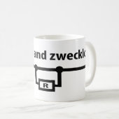 Physik Widerstand zwecklos Ikone Kaffeetasse (VorderseiteRechts)