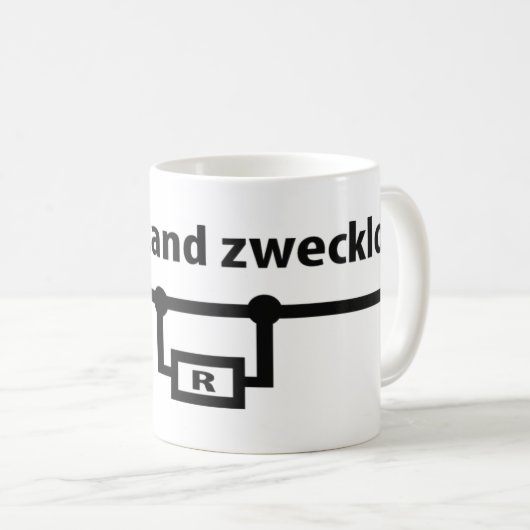 Physik Widerstand zwecklos Ikone Kaffeetasse (VorderseiteRechts)