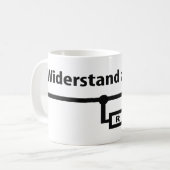 Physik Widerstand zwecklos Ikone Kaffeetasse (Vorderseite Links)