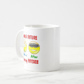 Physik-Zukunft Kaffeetasse (Vorderseite Links)