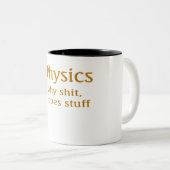 Physik Zweifarbige Tasse (VorderseiteRechts)