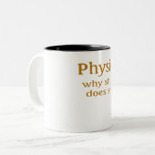 Physik Zweifarbige Tasse (Vorderseite Links)