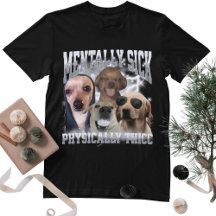 Physikalisch dicke lustige Hunde-Meme-Bootleg-Graf