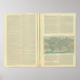 Physikalische Darstellung des Atlantiks fortgesetz Poster