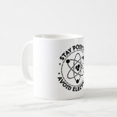Physikalische Elektronen| Geschenk für Physik Kaffeetasse (Vorderseite Links)