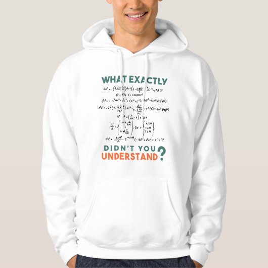 Physikalische Formel Joke Hoodie (Vorderseite)