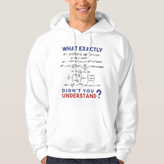 Physikalische Formel Joke Hoodie (Vorderseite)