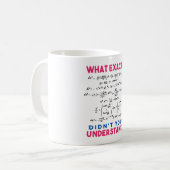 Physikalische Formel Joke Kaffeetasse (Vorderseite Links)
