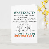 Physikalische Formel Joke Karte (Gelbe Blume)