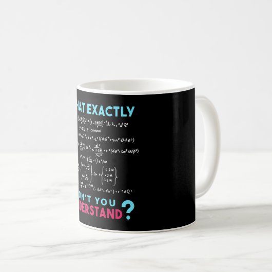 Physikalische Formel Joke lustige Mathe Kaffeetasse (VorderseiteRechts)