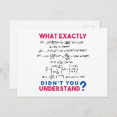 Physikalische Formel Joke Postkarte (Vorne/Hinten)