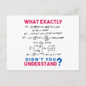 Physikalische Formel Joke Postkarte (Vorderseite)