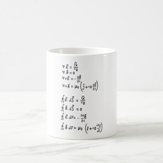 Physikalische Formel Kaffeetasse (Mittel)