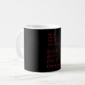 Physikalische Formel Kaffeetasse (Vorderseite Links)