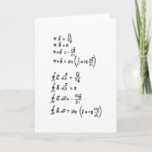 Physikalische Formel Karte (Vorderseite)