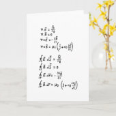 Physikalische Formel Karte (Gelbe Blume)